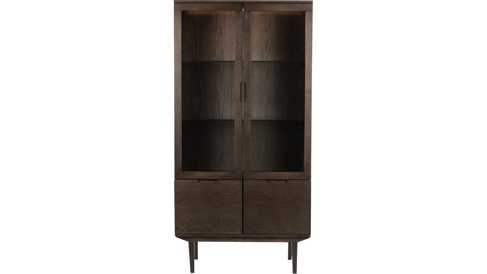 Vitrine Falmar med 4 Dører - Brun