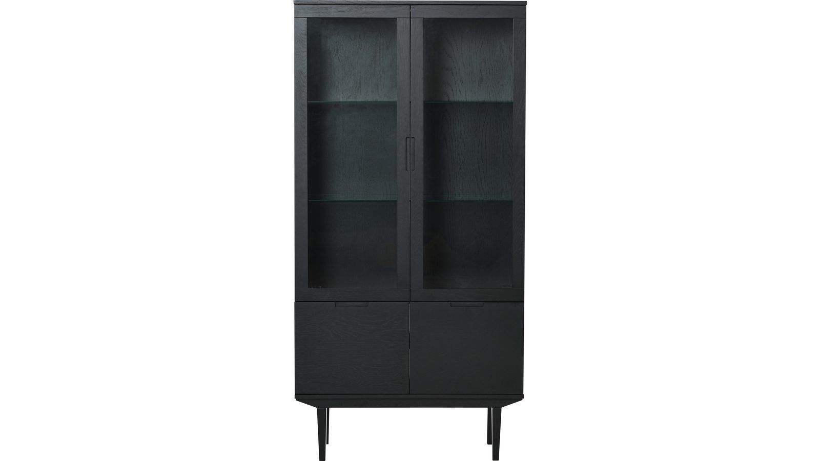 Vitrine Falmar med 4 Dører - Svart