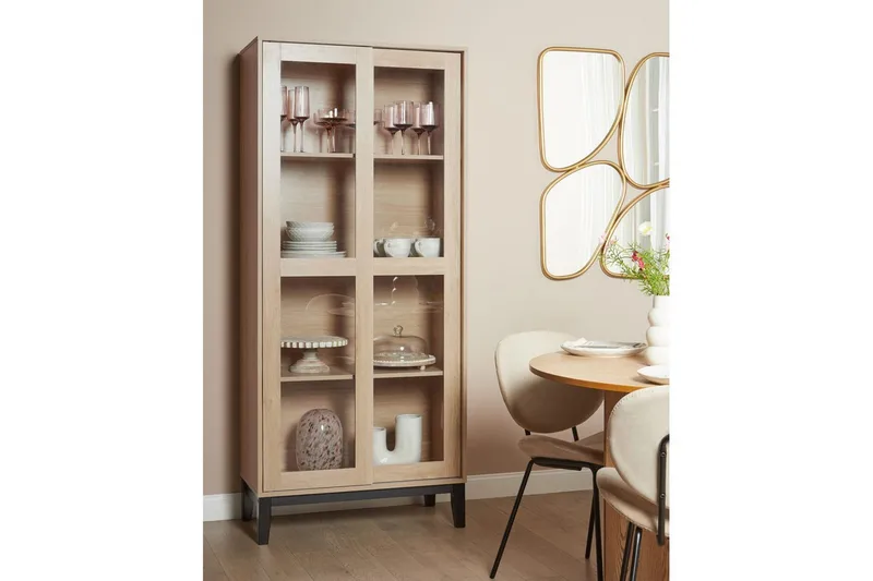 Vitrine Rumson Lyst tre - Lyst tre - Oppbevaring - Skap - Vitrineskap