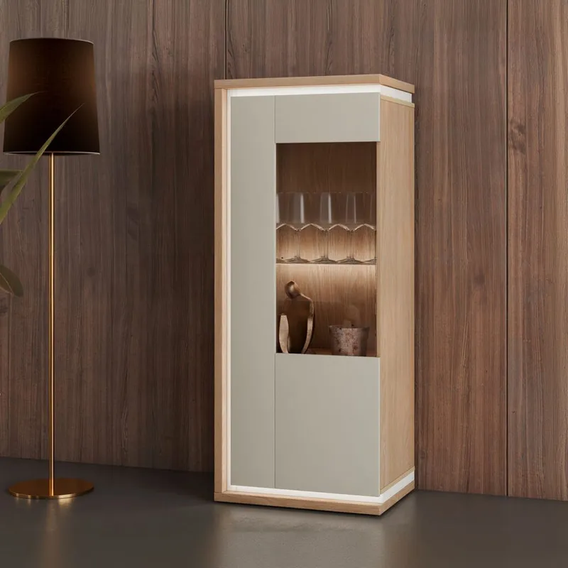 Vitrineskap Dore 1 Dør Venstre - Oppbevaring - Skap - Vitrineskap