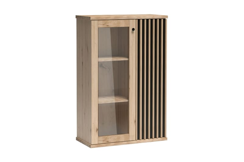 Aldbrough Vitrineskap 40,6x131,9x86,4 cm - Tre/Svart - Oppbevaring - Skap - Vitrineskap