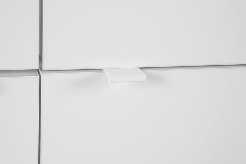 Basic Vitrineskap 102 cm - Hvit - Oppbevaring - Skap - Vitrineskap