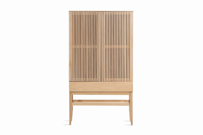 Birino Vitrineskap 95x170 cm - Beige - Oppbevaring - Skap - Vitrineskap
