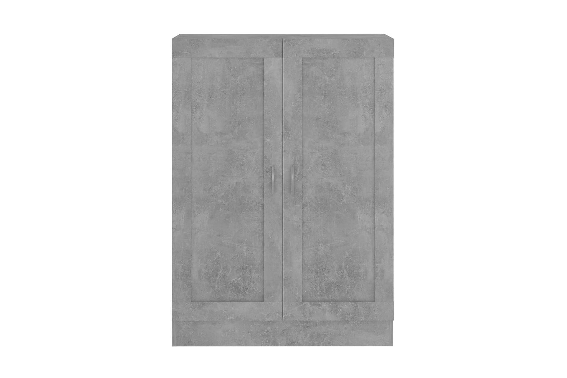 Bokhylle betonggrå 82,5x30,5x115 cm sponplate - Oppbevaring - Skap - Vitrineskap