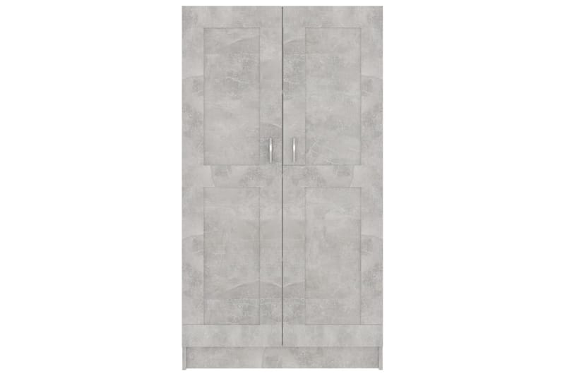 Bokhylle betonggrå 82,5x30,5x150 cm sponplate - Oppbevaring - Skap - Vitrineskap