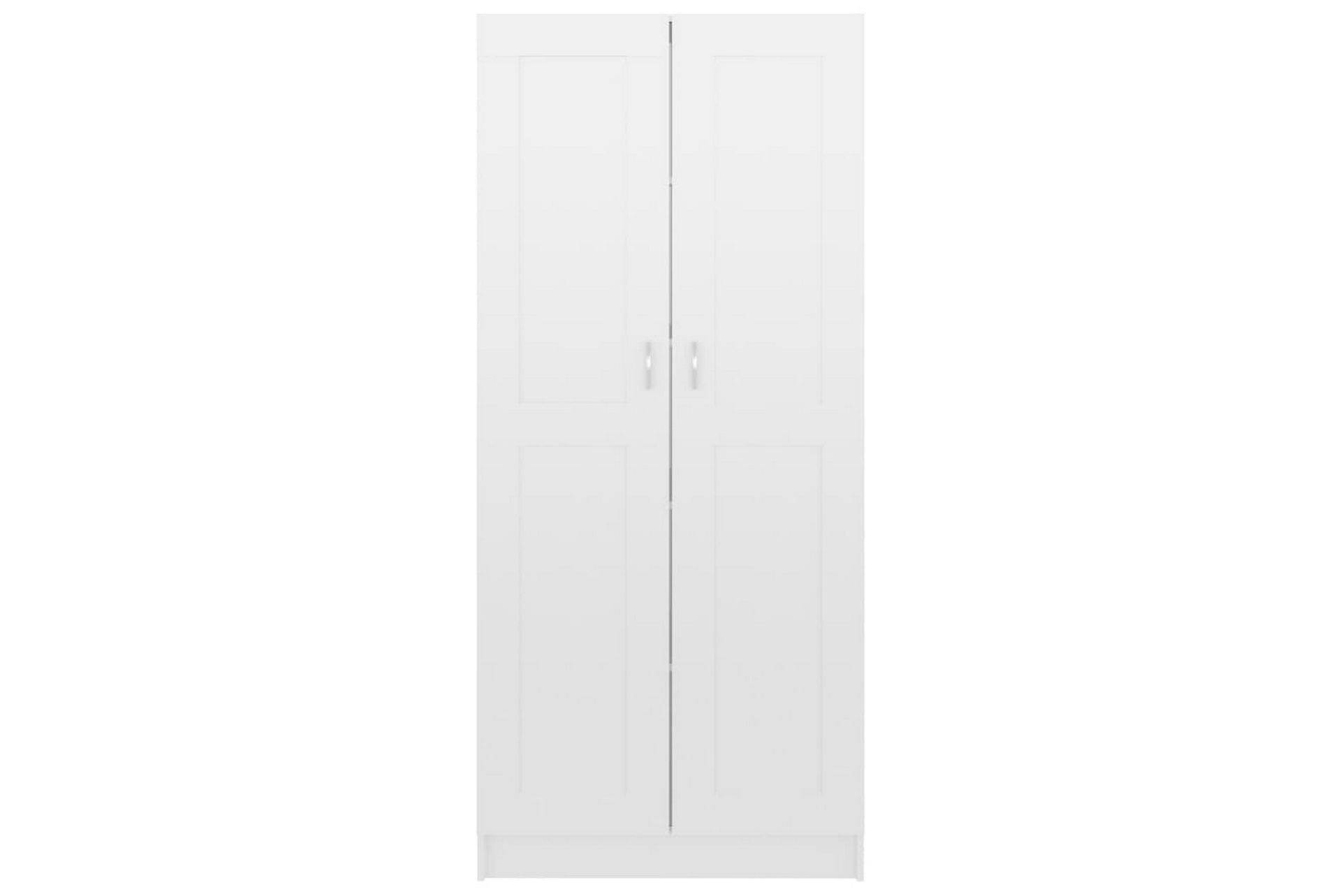 Bokhylle høyglans hvit 82,5x30,5x185,5 cm sponplate - Oppbevaring - Skap - Vitrineskap
