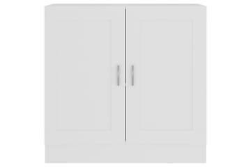 Bokhylle hvit 82,5x30,5x80 cm sponplate - Oppbevaring - Skap - Vitrineskap