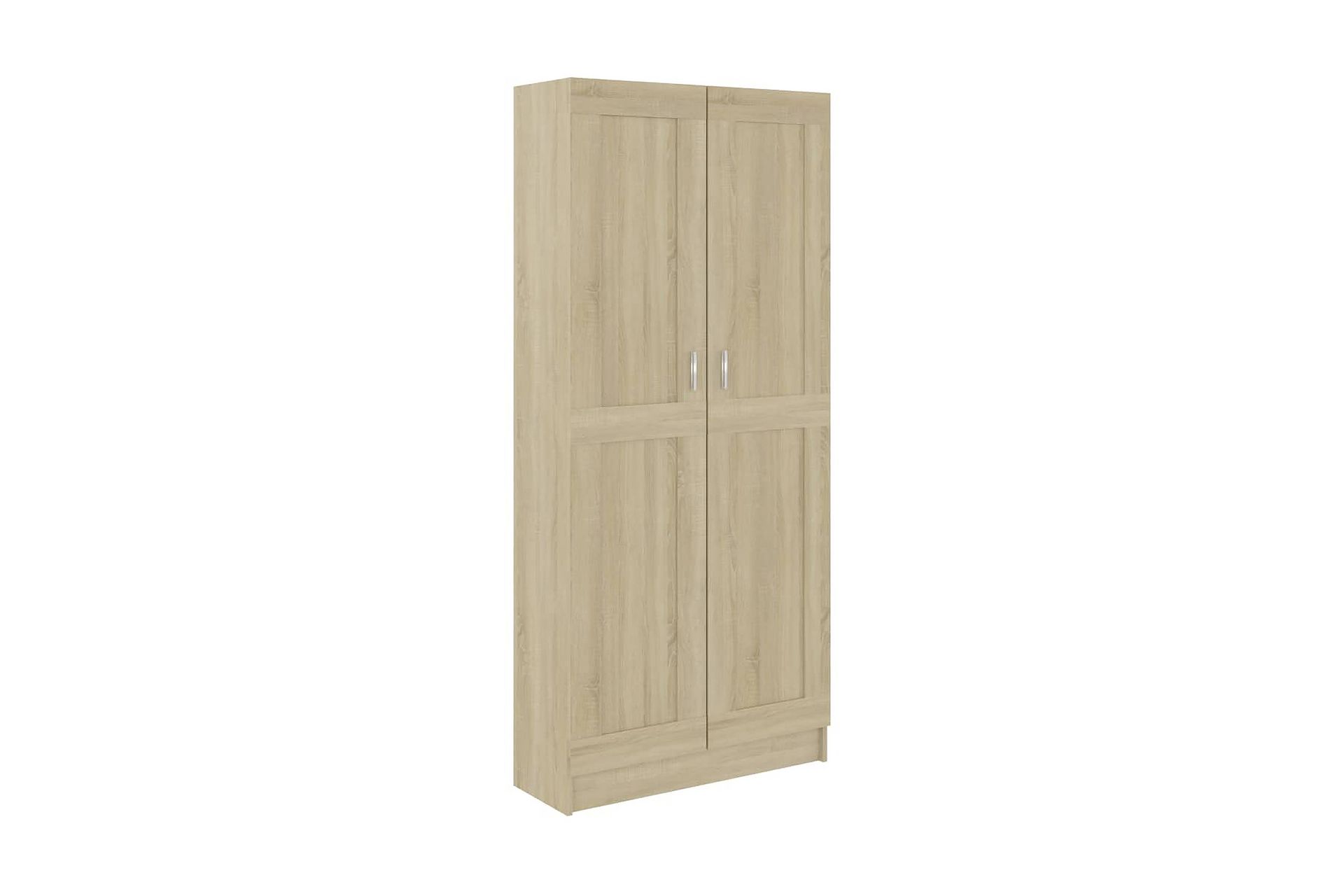 Bokhylle sonoma eik 82,5x30,5x185,5 cm sponplate - Oppbevaring - Skap - Vitrineskap