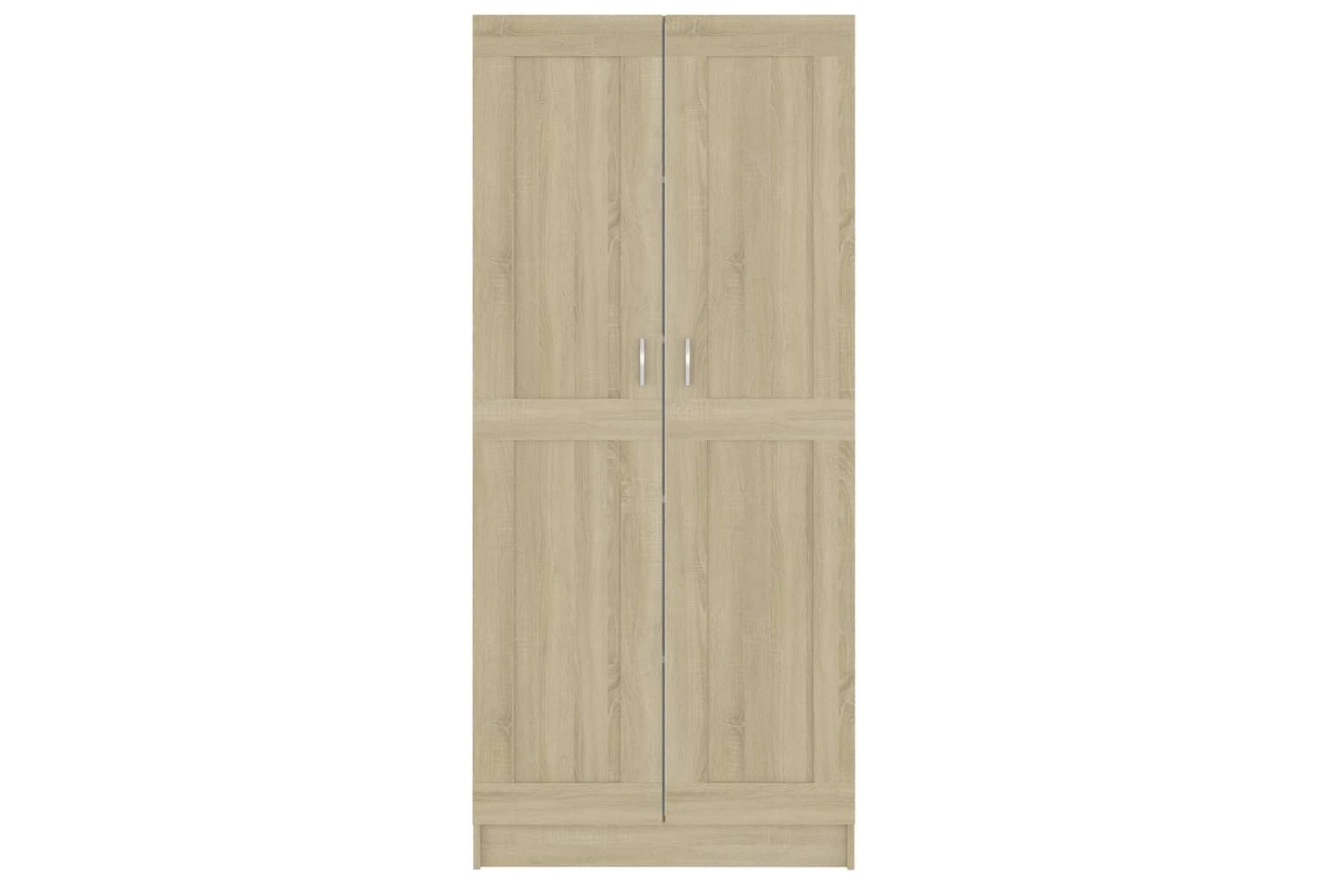 Bokhylle sonoma eik 82,5x30,5x185,5 cm sponplate - Oppbevaring - Skap - Vitrineskap