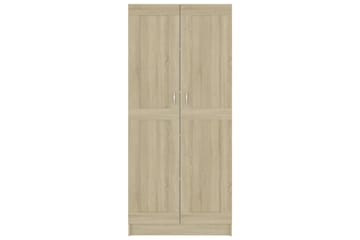 Bokhylle sonoma eik 82,5x30,5x185,5 cm sponplate - Oppbevaring - Skap - Vitrineskap