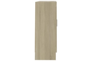 Bokhylle sonoma eik 82,5x30,5x80 cm sponplate - Oppbevaring - Skap - Vitrineskap