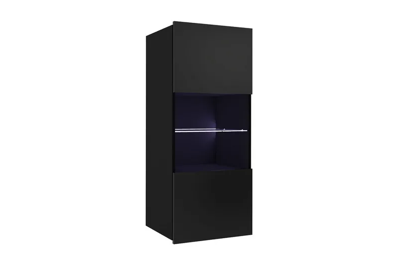 Calabrini Vitrineskap 45x32x117 cm, Svart