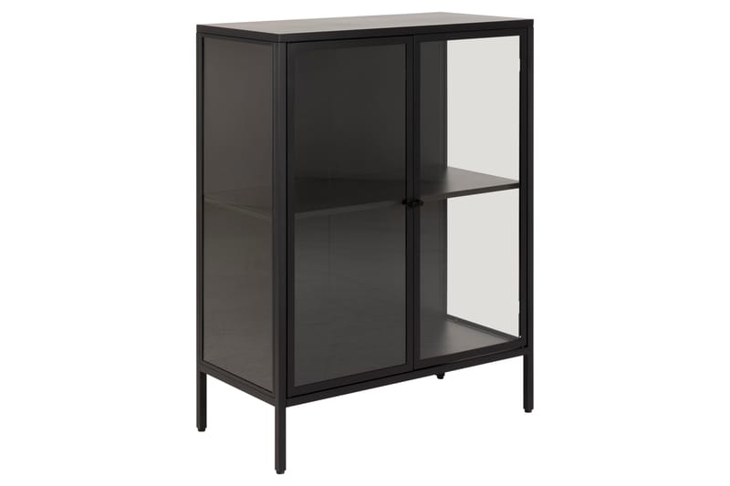 Crabtree Vitrineskap 98,7 cm - Sort - Oppbevaring - Skap - Vitrineskap