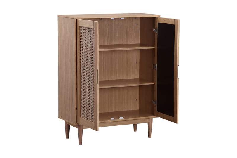 Djack Vitrineskap 80 cm - Brun - Oppbevaring - Skap - Vitrineskap