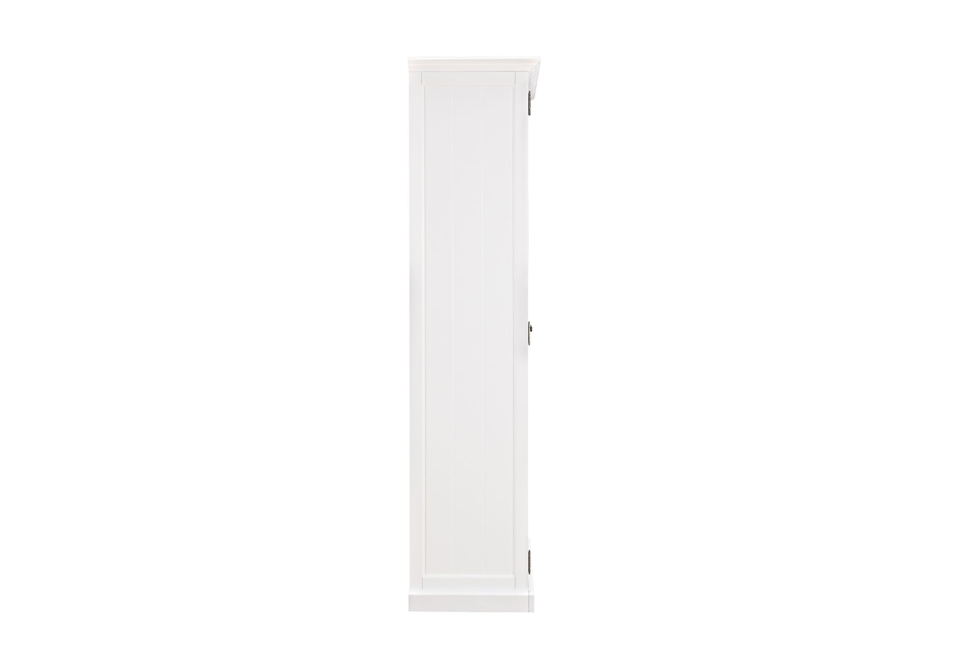Hampton Vitrineskap 100 cm 3 Hyller 2 Dører - Hvit - Oppbevaring - Skap - Vitrineskap