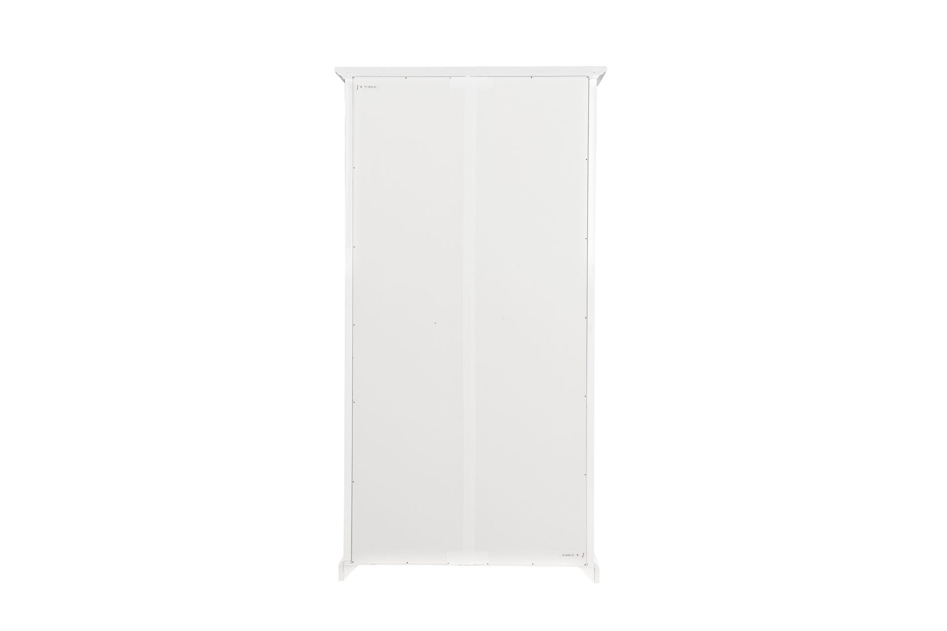 Hampton Vitrineskap 100 cm 3 Hyller 2 Dører - Hvit - Oppbevaring - Skap - Vitrineskap