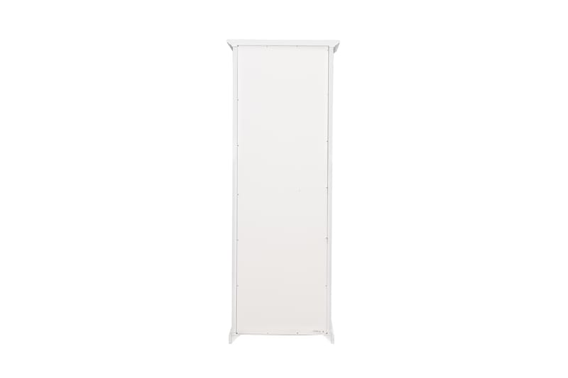 Hampton Vitrineskap 70 cm 3 Hyller Dør - Hvit - Oppbevaring - Skap - Vitrineskap