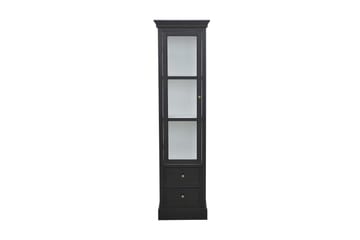 Havin Vitrineskap 45 cm - Svart - Oppbevaring - Skap - Vitrineskap