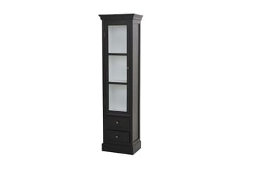 Havin Vitrineskap 45 cm - Svart - Oppbevaring - Skap - Vitrineskap