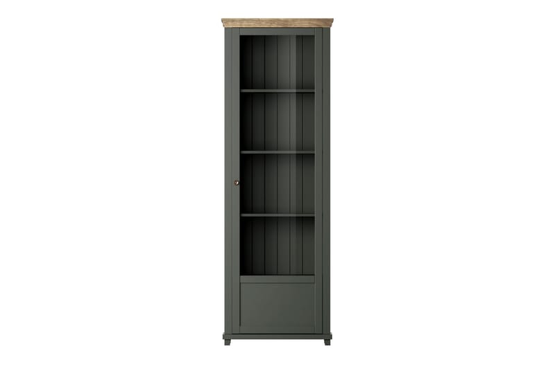 Ivreri Vitrineskap 42x71 cm - Khaki/Natur - Oppbevaring - Skap - Vitrineskap