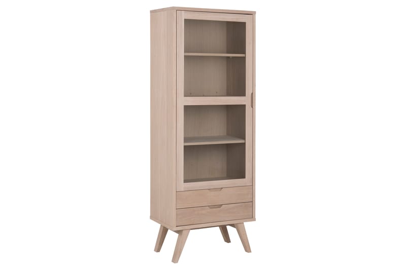 Kolinis Vitrineskap 190 cm - Hvid - Oppbevaring - Skap - Vitrineskap