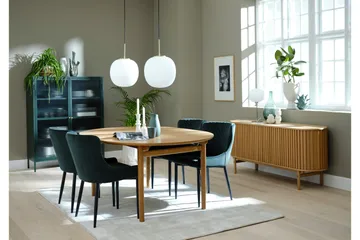 Lazarus Vitrineskap 111x140 cm - Grønn - Oppbevaring - Skap - Vitrineskap