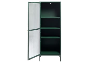 Lazarus Vitrineskap 58x160 cm - Grønn - Oppbevaring - Skap - Vitrineskap