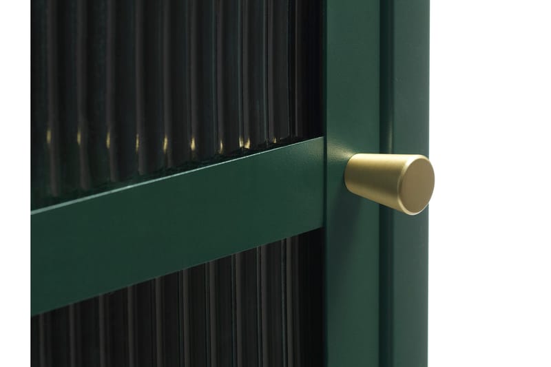 Lazarus Vitrineskap 58x160 cm - Grønn - Oppbevaring - Skap - Vitrineskap