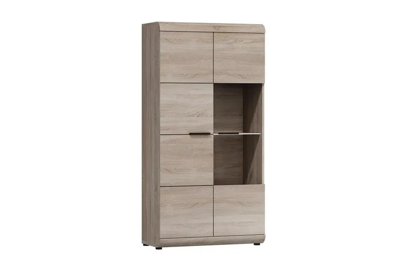 Link Vitrinskåp 80x37x158 cm NO_BRAND Ek, undefined