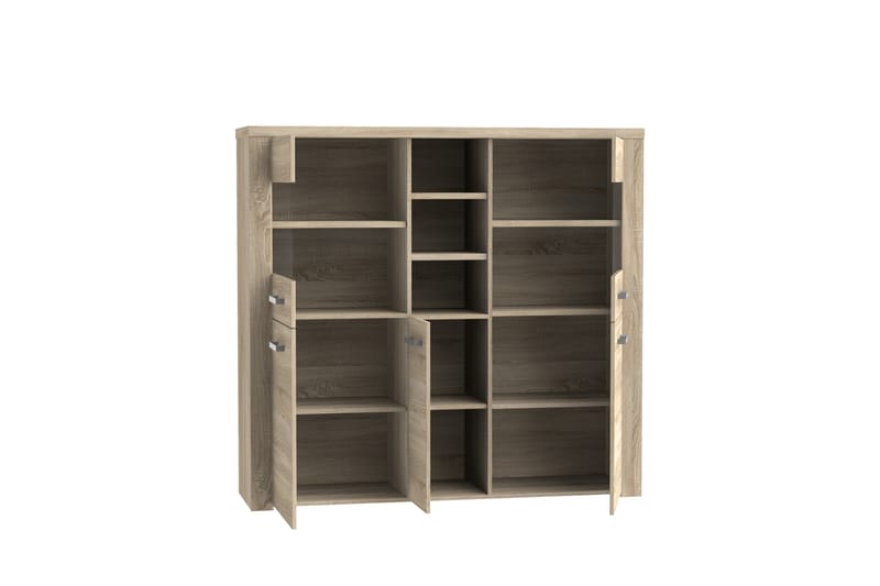 Loannia Vitrineskap 41x146 cm - Brun - Oppbevaring - Skap - Vitrineskap