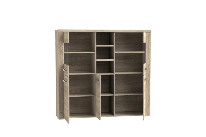 Loannia Vitrineskap 41x146 cm - Brun - Oppbevaring - Skap - Vitrineskap