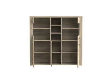 Loannia Vitrineskap 41x146 cm - Brun - Oppbevaring - Skap - Vitrineskap