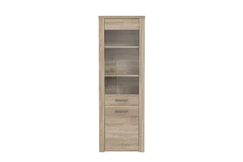 Loannia Vitrineskap 41x67 cm - Brun - Oppbevaring - Skap - Vitrineskap