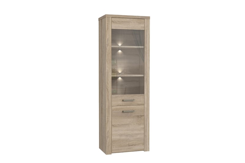Loannia Vitrineskap 41x67 cm - Brun - Oppbevaring - Skap - Vitrineskap