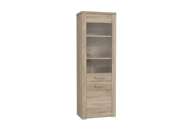 Loannia Vitrineskap 41x67 cm - Brun - Oppbevaring - Skap - Vitrineskap