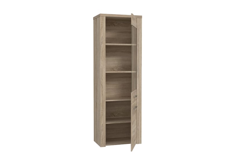 Loannia Vitrineskap 41x67 cm - Brun - Oppbevaring - Skap - Vitrineskap