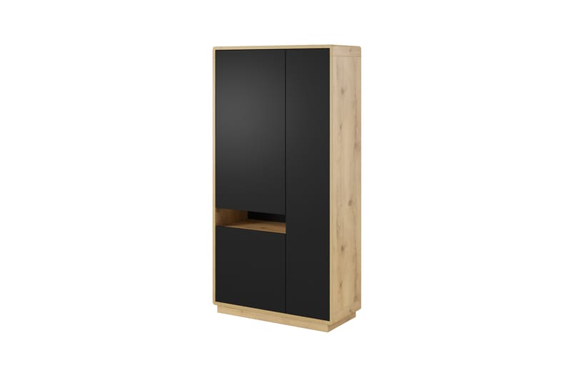 Louetta Vitrineskap 92x181 cm - Flerfarget - Oppbevaring - Skap - Vitrineskap