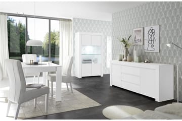 Midas Vitrineskap 110 cm - Hvit - Oppbevaring - Skap - Vitrineskap
