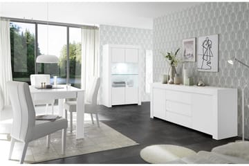 Midas Vitrineskap 110 cm - Hvit - Oppbevaring - Skap - Vitrineskap