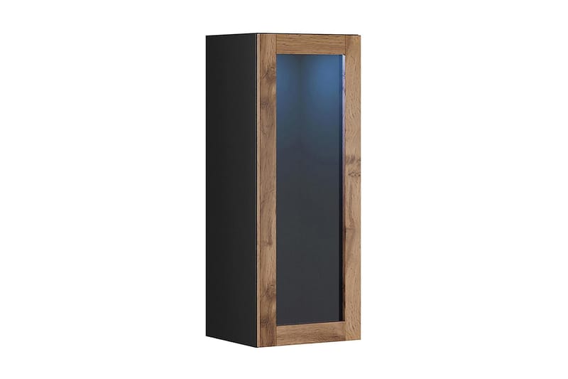 Narbonne Vitrineskap 32x35 cm - Natur/Svart - Oppbevaring - Skap - Vitrineskap