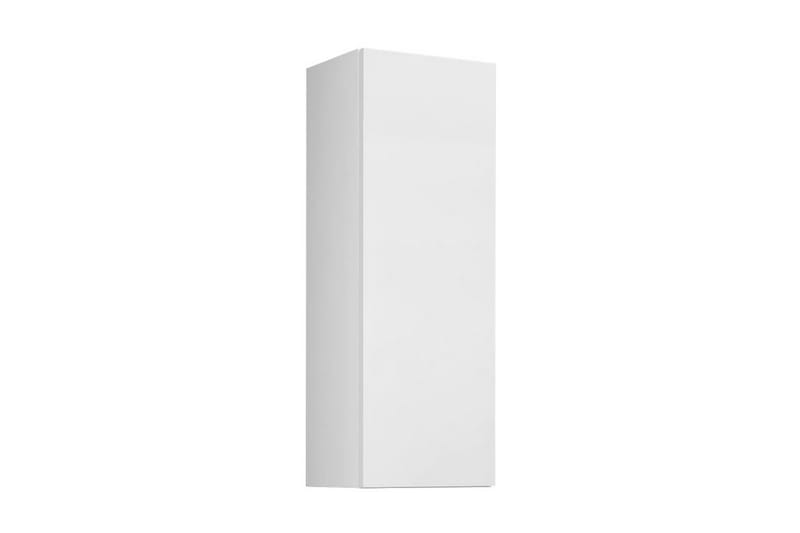 Narbonne Vitrineskap 35 cm - Hvit/Hvit Høyglans - Oppbevaring - Skap - Vitrineskap