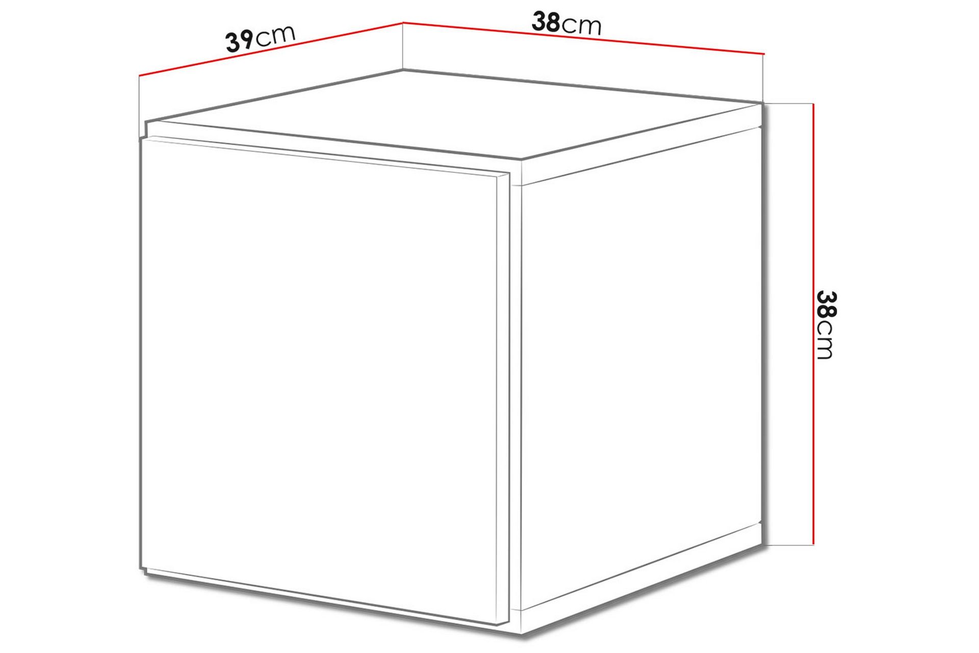 Roco Vitrineskap 37,5x39x37,5 cm - Svart - Oppbevaring - Skap - Vitrineskap