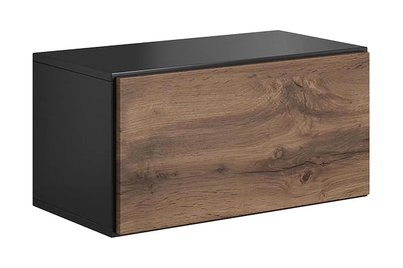 Roco Vitrinskåp 37,5x39x75 cm Anthracite - Oppbevaring - Skap - Vitrineskap