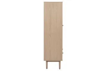 Salama Vitrineskap 144,8 cm - Hvid - Oppbevaring - Skap - Vitrineskap