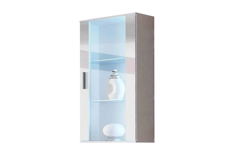 Soho Vitrineskap 60x29x115,5 cm, Hvit