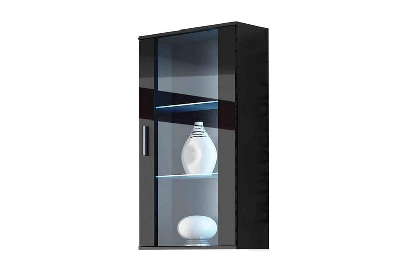 Soho Vitrineskap 60x29x115,5 cm - Svart - Oppbevaring - Skap - Vitrineskap