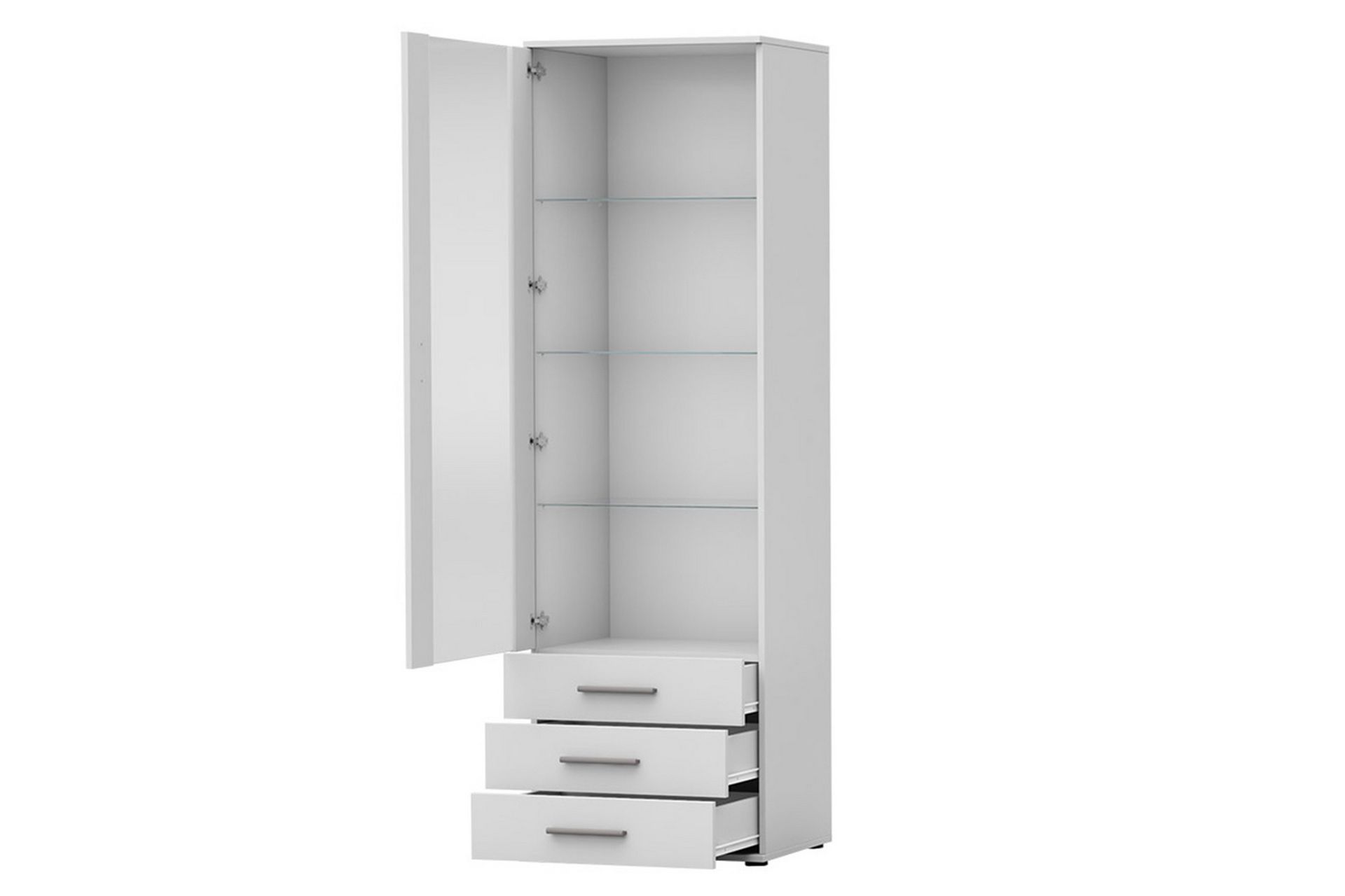 Soho Vitrineskap 60x41x192 cm - Svart - Oppbevaring - Skap - Vitrineskap