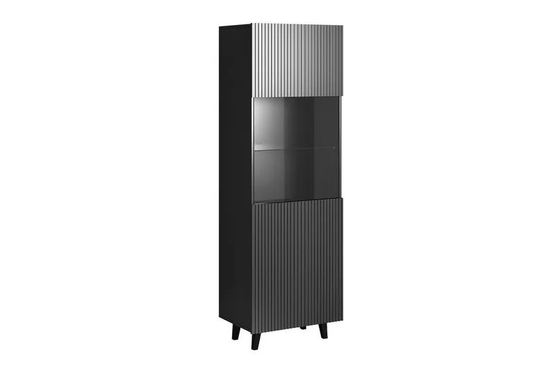 Strontian Vitrinskåp 183 cm Scandinavian Choice Anthracite/Black, Antrasitt/Svart