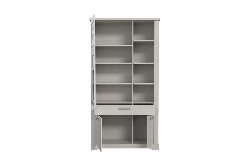 Svetis Vitrineskap 42x108 cm - Hvit - Oppbevaring - Skap - Vitrineskap