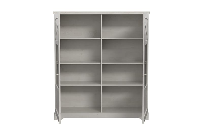 Svetis Vitrineskap 42x133 cm - Hvit - Oppbevaring - Skap - Vitrineskap
